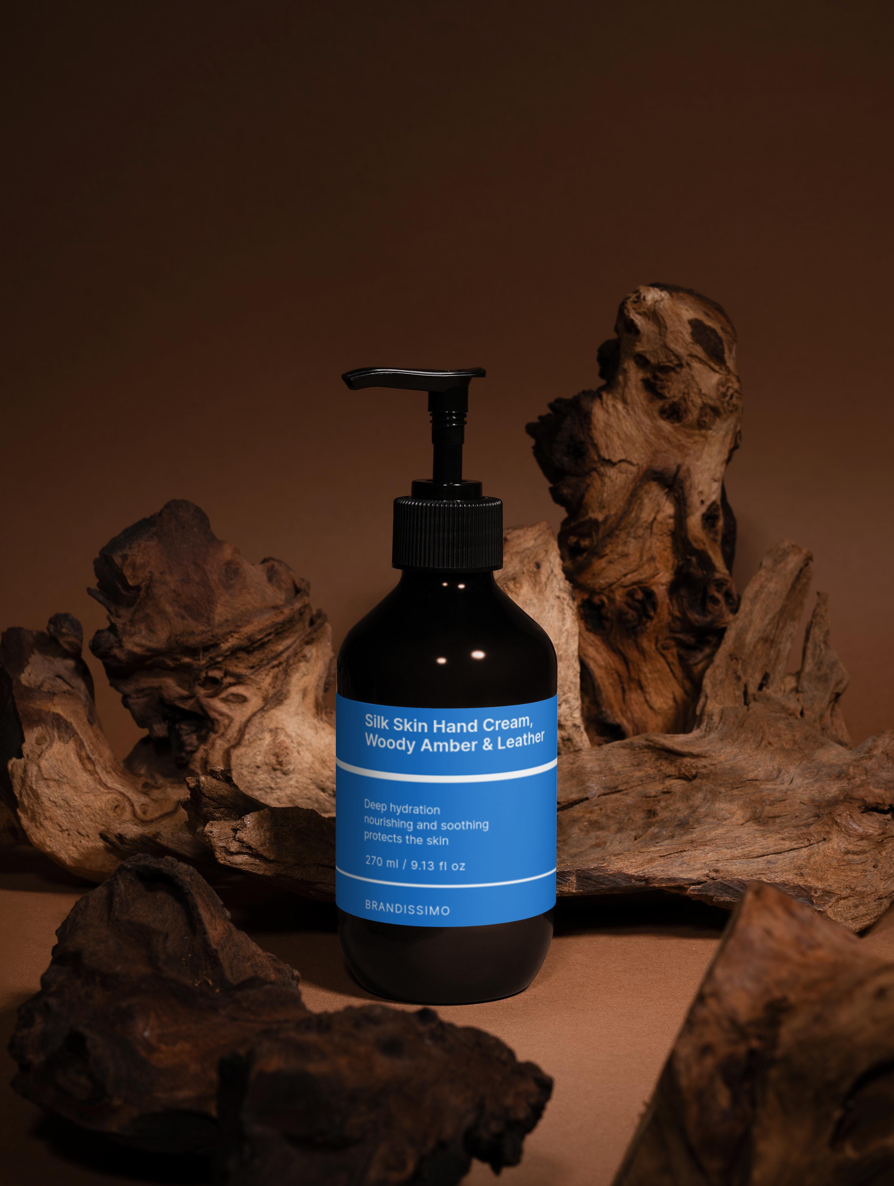 Silk Skin Hand Cream, Woody Amber & Leather